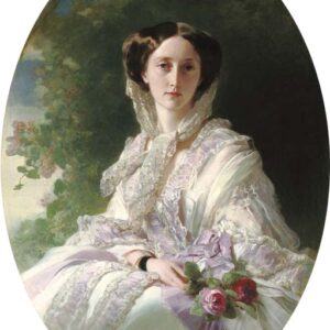 Großfürstin Olga Nikolajewna Romanowa, spätere Königin Olga, Gemälde von Franz X. Winterhalter, um 1856